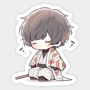 Chibi Samurai Sticker